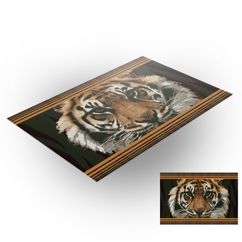 Tapis de cartes polyester - 40x60 - Tiger