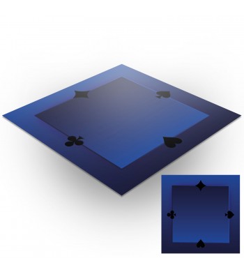 Tapis de jeux polyester - 78x78 - Bleu