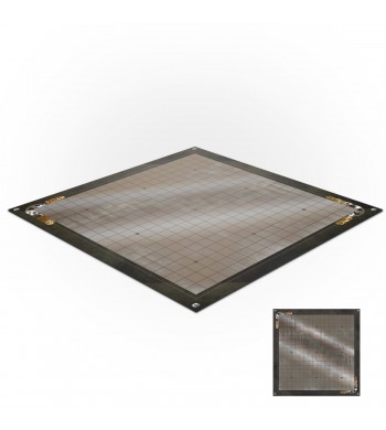 Tapis de jeux polyester - 60x60 - Jeu de Go Steampunk