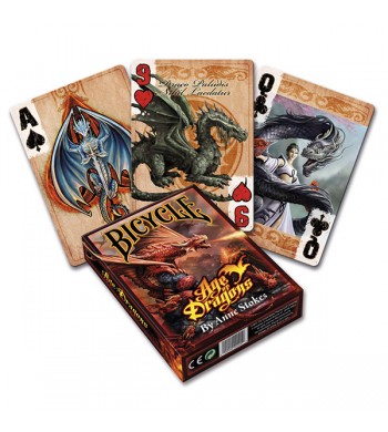 Jeu Age of Dragons BICYCLE® - Anne Stokes - 55 Cartes