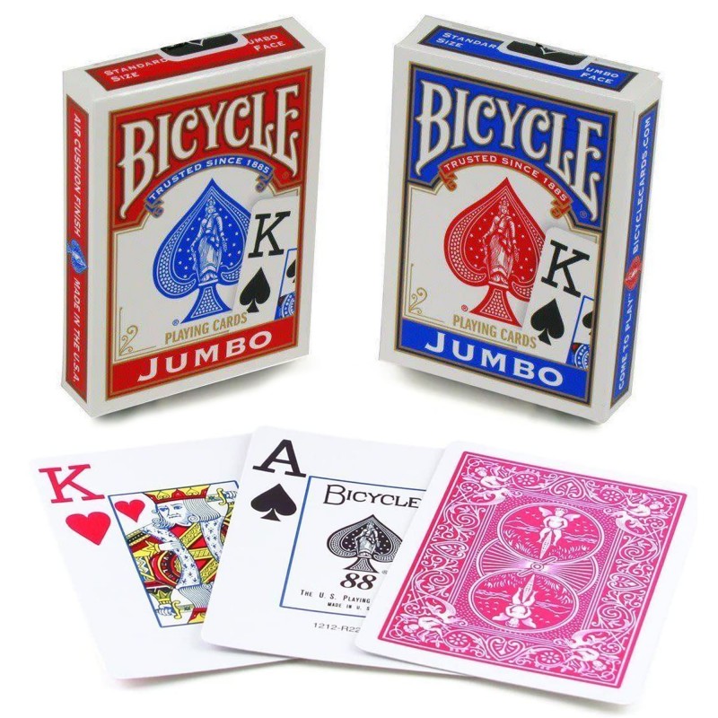 Magie Jeu JUMBO Index Bicycle Poker 