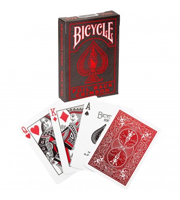 Jeu Metalluxe Red - BICYCLE® cartes de collection