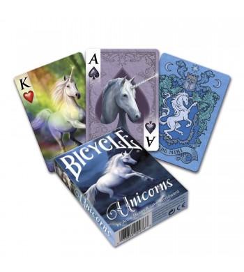 Jeu Anne Stoke Unicorns - BICYCLE® cartes de collection