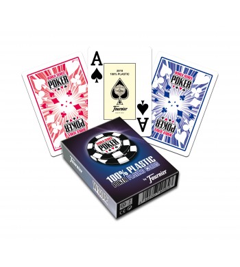 2 Jeux WSOP de 55 cartes 100 % plastiques - Réf. WSOP