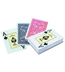 Étui en plastique transparent 54 cartes de jeu taille poker