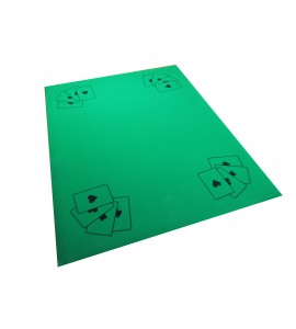 Tapis de Cartes Belote - Excellence vert 40 x 60 cm - Fabricant